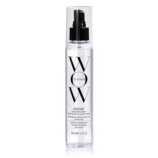 COLOR WOW Speed Dry Blow Dry Spray - Cut Blow Dry Time by 30% | Heat Protectant, Prevent Breakage | Cruelty-Free & Gluten-Free