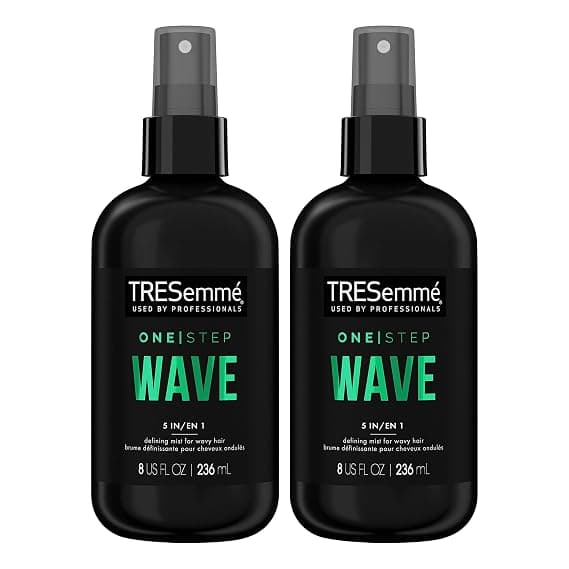 Tresemmé One Step 5-in-1 Leave -In Hair Styling Mist Wave Defining Mist 2 Count For Wavy Hair Hair Care Product to Enhance Natural Waves 8 oz