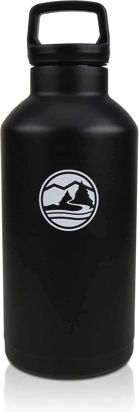 Tahoe Trails Water Bottle, 64 oz, Black